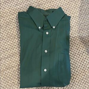 Men's Green Button-Down Shirt-like New